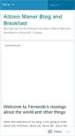 Mobile Screenshot of albionmanor.wordpress.com