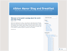 Tablet Screenshot of albionmanor.wordpress.com