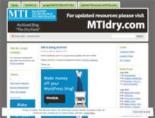 Tablet Screenshot of mtidry.wordpress.com