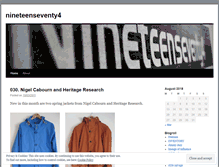Tablet Screenshot of nineteenseventy4.wordpress.com