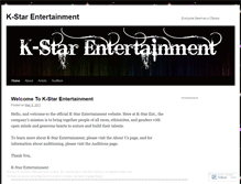 Tablet Screenshot of kstarentertainment.wordpress.com