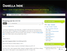 Tablet Screenshot of daniellaindie.wordpress.com