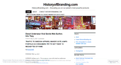 Desktop Screenshot of historyofbranding.wordpress.com