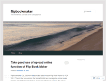 Tablet Screenshot of flipbookmaker.wordpress.com