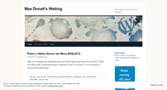 Desktop Screenshot of maxdonati.wordpress.com