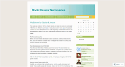Desktop Screenshot of bookreviewsummaries.wordpress.com