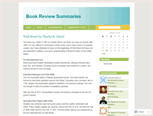 Tablet Screenshot of bookreviewsummaries.wordpress.com