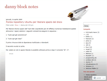 Tablet Screenshot of dannyblocknotes.wordpress.com