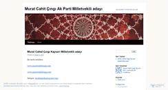 Desktop Screenshot of muratcahidcingi.wordpress.com