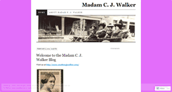 Desktop Screenshot of madamecjwalker.wordpress.com