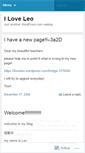 Mobile Screenshot of iloveleo.wordpress.com