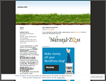 Tablet Screenshot of naturalzest.wordpress.com