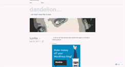 Desktop Screenshot of daysofadandelion.wordpress.com