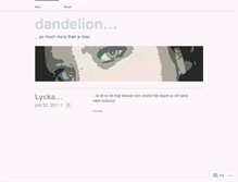 Tablet Screenshot of daysofadandelion.wordpress.com