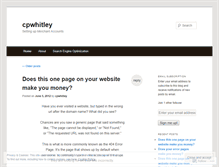 Tablet Screenshot of cpwhitley.wordpress.com