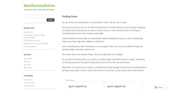 Desktop Screenshot of bestforexadvices.wordpress.com