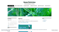Desktop Screenshot of naszerolnictwo.wordpress.com