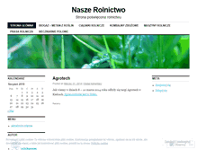 Tablet Screenshot of naszerolnictwo.wordpress.com