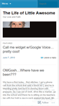 Mobile Screenshot of littleawesome.wordpress.com