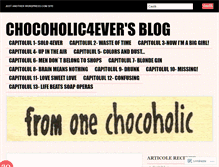 Tablet Screenshot of chocoholic4ever.wordpress.com