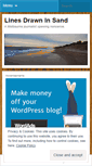 Mobile Screenshot of linesdrawninsand.wordpress.com