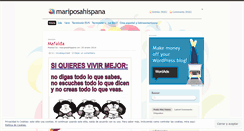 Desktop Screenshot of mariposahispana.wordpress.com