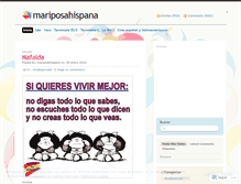 Tablet Screenshot of mariposahispana.wordpress.com