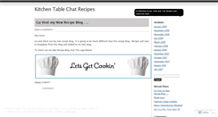 Desktop Screenshot of kitchentablechatrecipes.wordpress.com