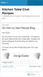 Mobile Screenshot of kitchentablechatrecipes.wordpress.com