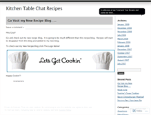 Tablet Screenshot of kitchentablechatrecipes.wordpress.com