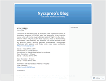 Tablet Screenshot of nycsprep.wordpress.com