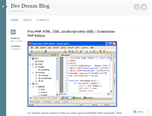 Tablet Screenshot of devdream.wordpress.com