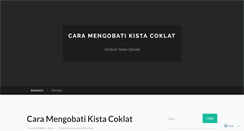 Desktop Screenshot of caramengobatikistacoklatsembuh.wordpress.com