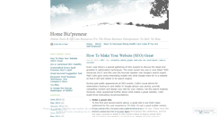 Desktop Screenshot of homebizpreneur.wordpress.com