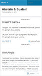 Mobile Screenshot of abstainandsustain.wordpress.com