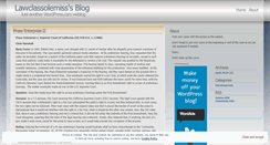 Desktop Screenshot of lawclassolemiss.wordpress.com