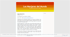 Desktop Screenshot of losmanjares.wordpress.com