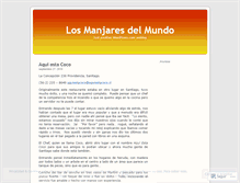 Tablet Screenshot of losmanjares.wordpress.com