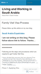 Mobile Screenshot of livinginsaudiarabia.wordpress.com