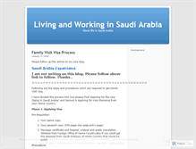 Tablet Screenshot of livinginsaudiarabia.wordpress.com