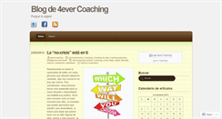 Desktop Screenshot of 4evercoaching.wordpress.com