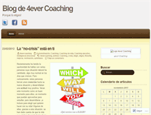 Tablet Screenshot of 4evercoaching.wordpress.com