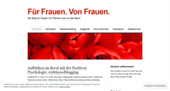 Desktop Screenshot of fuerfrauenvonfrauen.wordpress.com