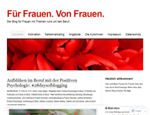 Tablet Screenshot of fuerfrauenvonfrauen.wordpress.com