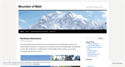 Desktop Screenshot of mountainofmath.wordpress.com