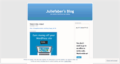 Desktop Screenshot of juliefaber.wordpress.com