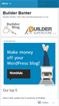 Mobile Screenshot of builderbanter.wordpress.com