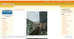 Desktop Screenshot of fightingtheurge.wordpress.com