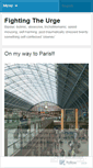 Mobile Screenshot of fightingtheurge.wordpress.com