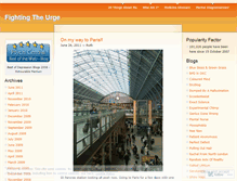 Tablet Screenshot of fightingtheurge.wordpress.com